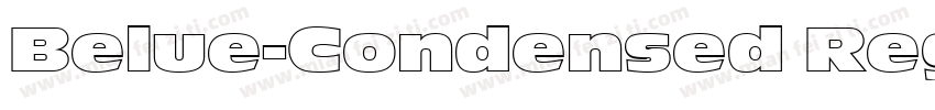 Belue-Condensed Regu字体转换